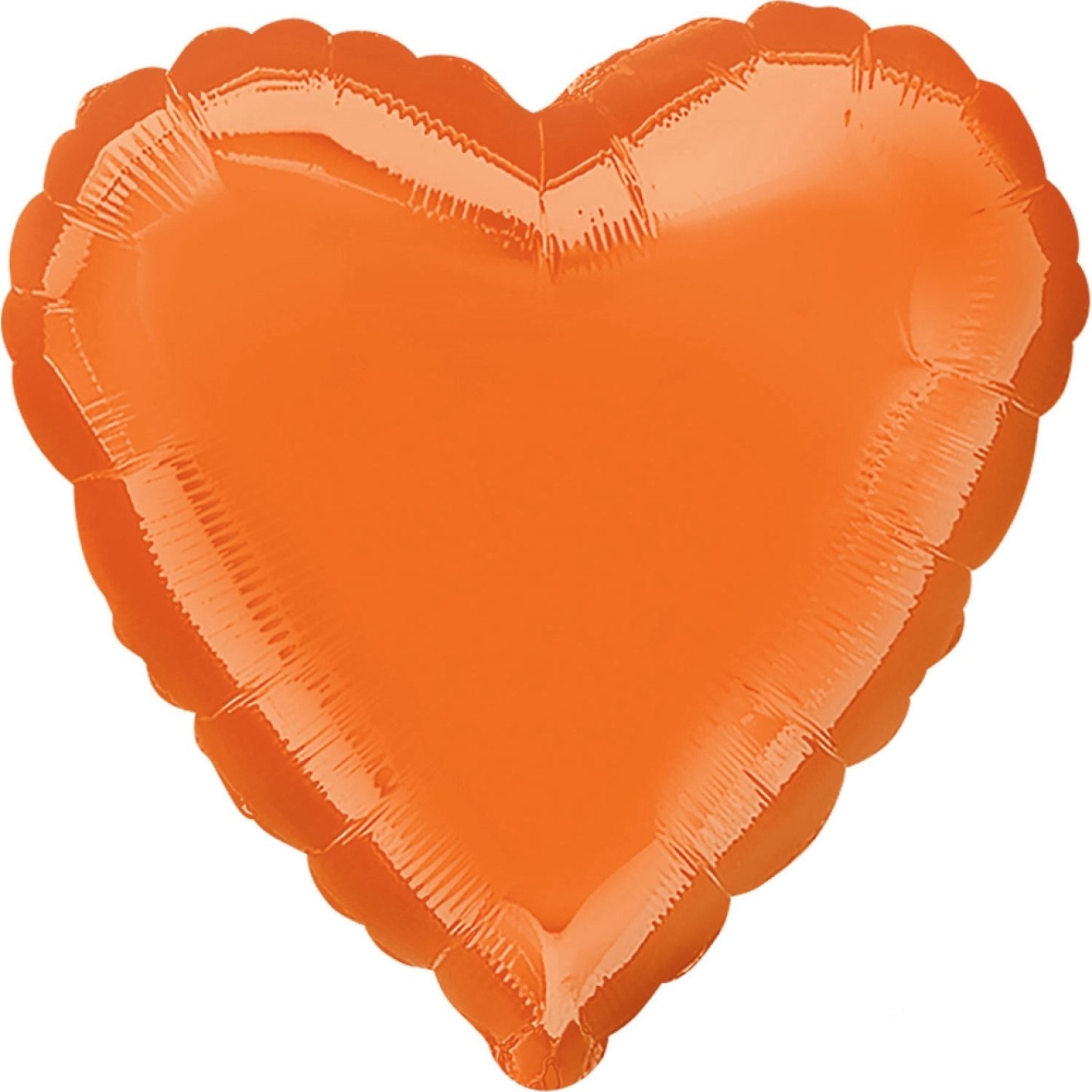 Folienballon Herz - Orange Ø 45 cm - Anagram -