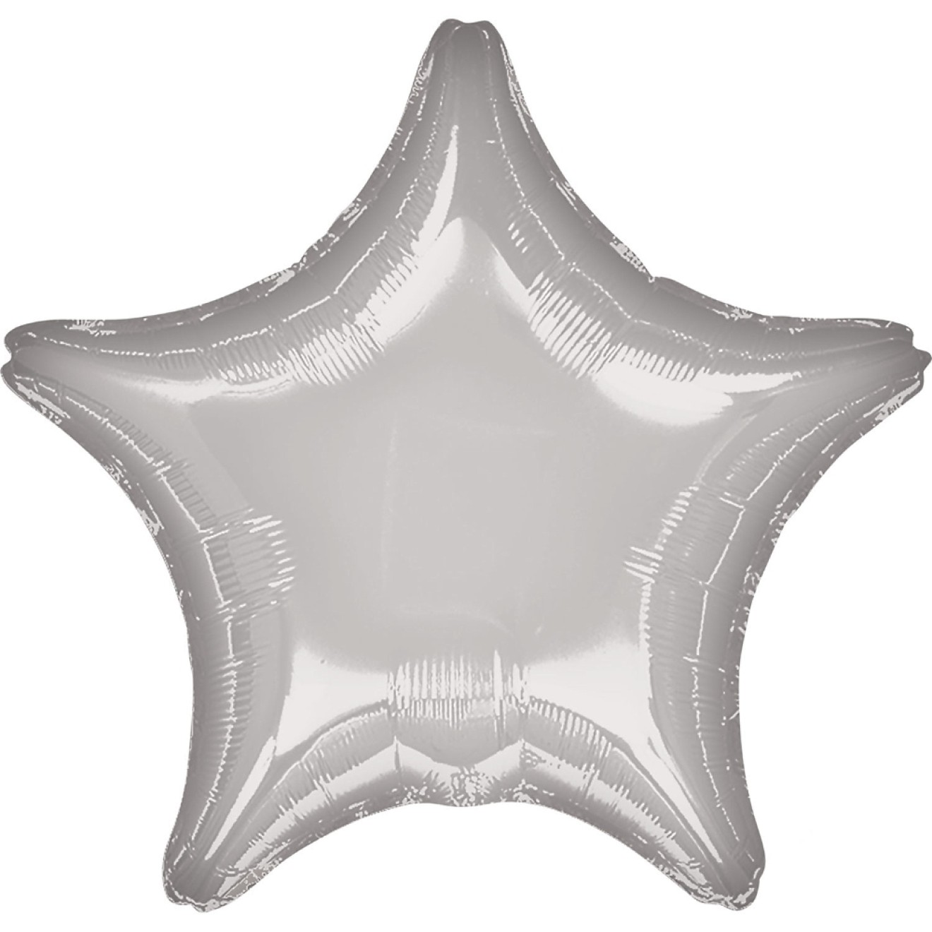 Folienballon Stern - Silber Ø 45 cm