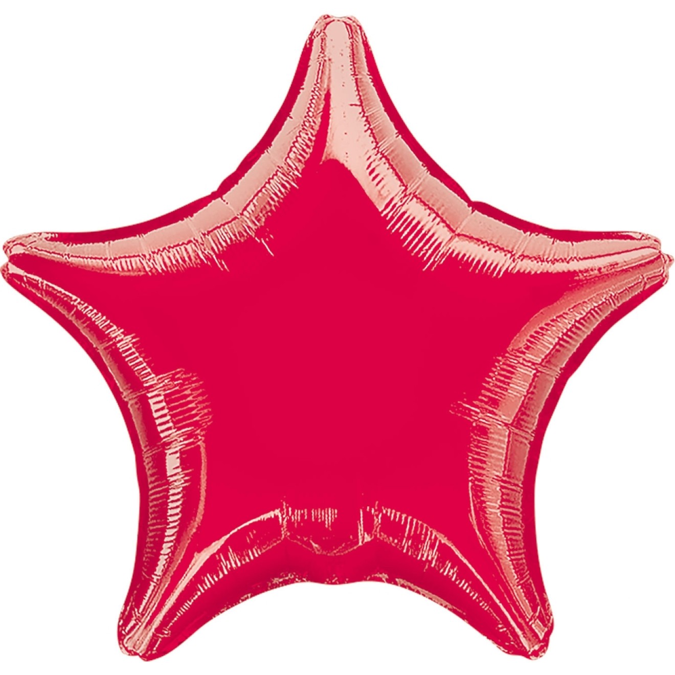 Folienballon Stern - Rot Ø 45 cm
