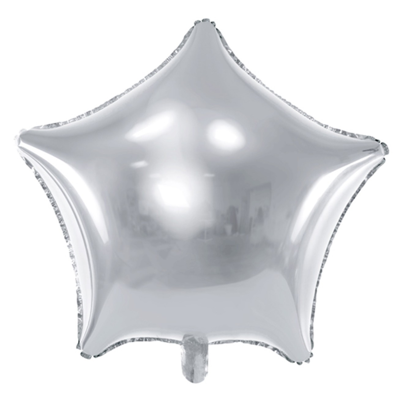 Folienballon Stern - Silber Ø 70 cm | partydiscount24