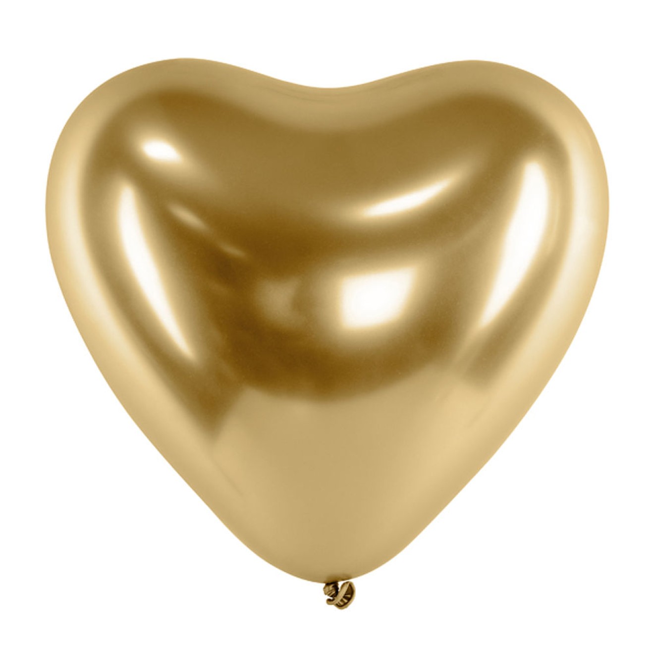 Herzballons Gold - Glossy Ø 25 cm