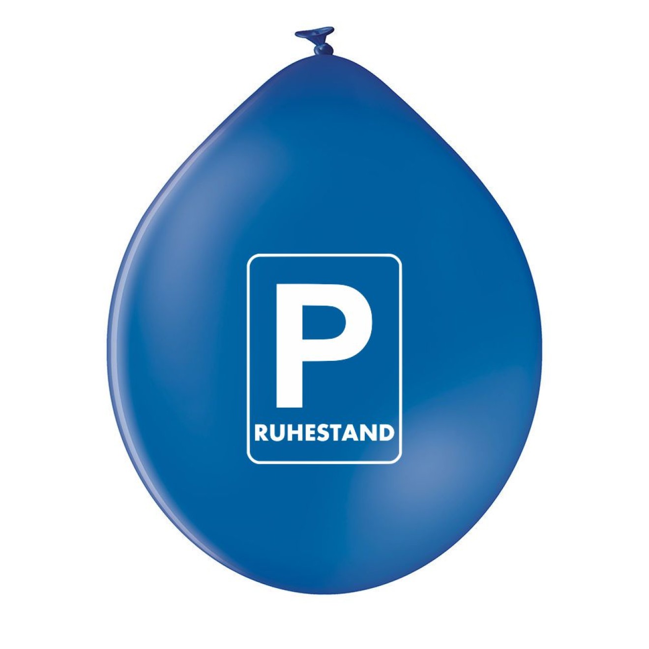 Luftballons Ruhestand - Verkehrsschild Blau - Ø 30 cm