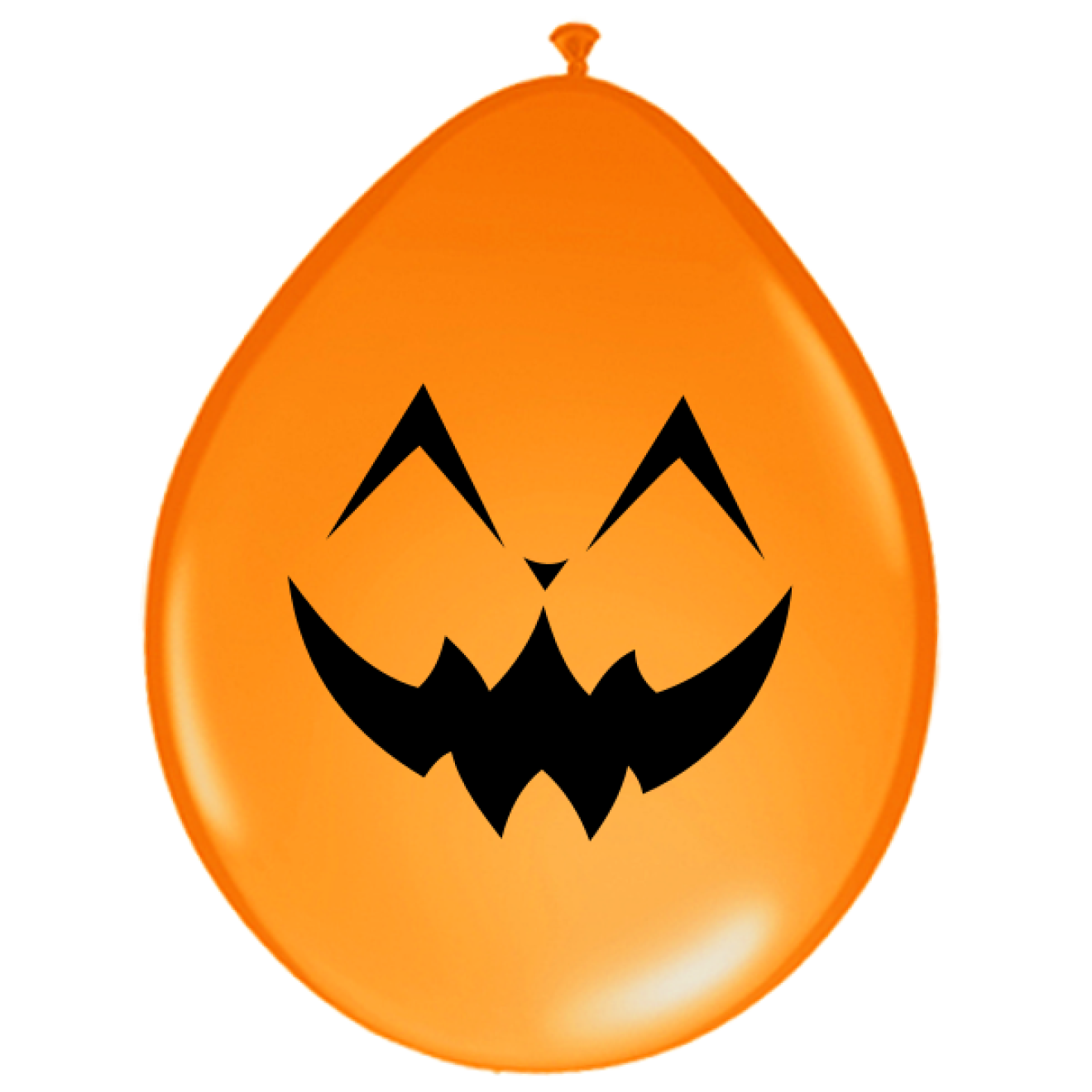 Luftballons Halloween - Glückliches Gesicht Orange Ø 30 cm