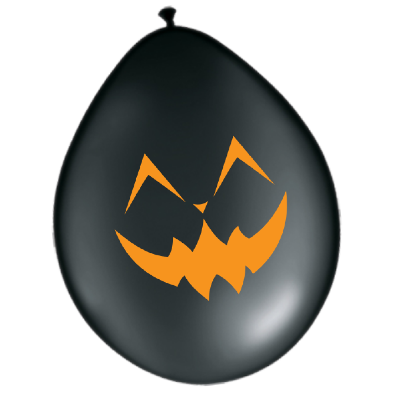 Luftballons Halloween - Glückliches Gesicht Schwarz Ø 30 cm