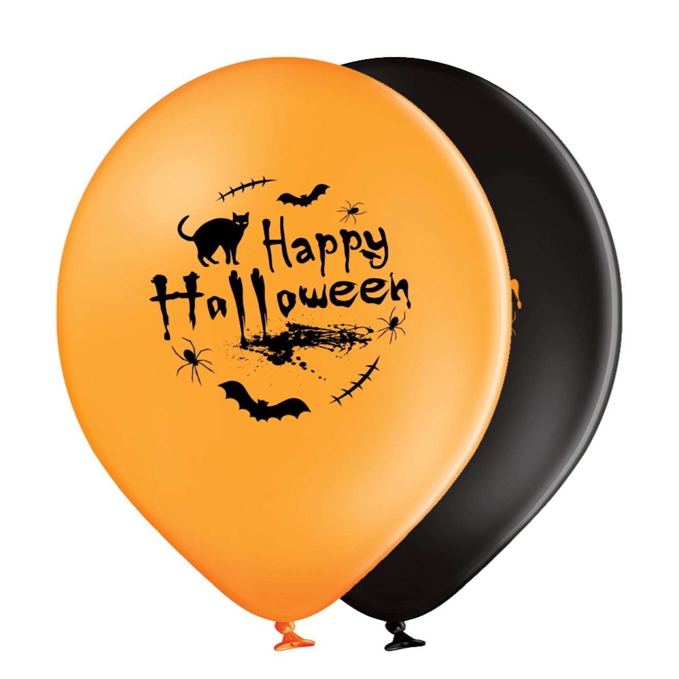 Luftballons Halloween: Happy - Freie Farbwahl