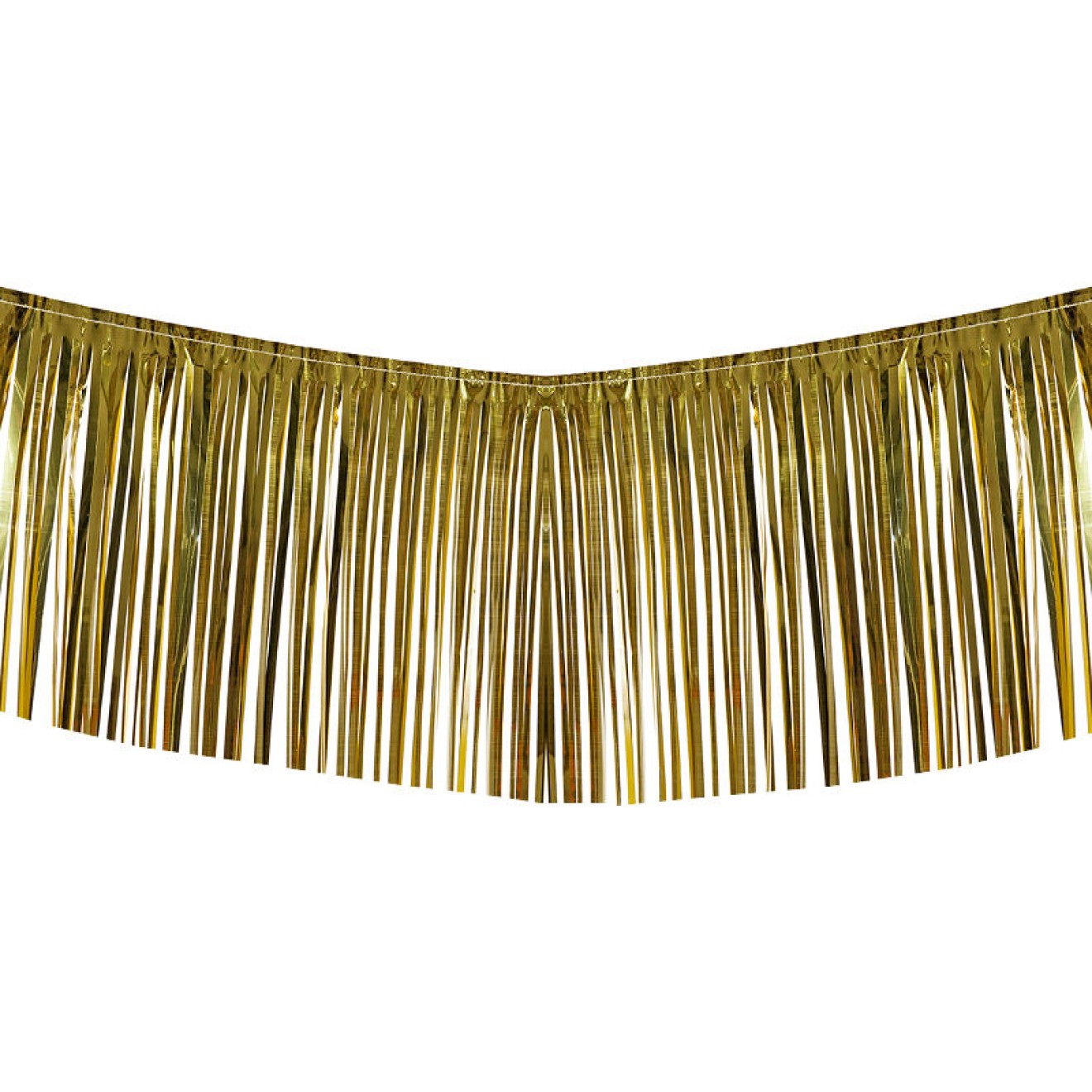Fransengirlande Gold L: 6 m H: 34 cm