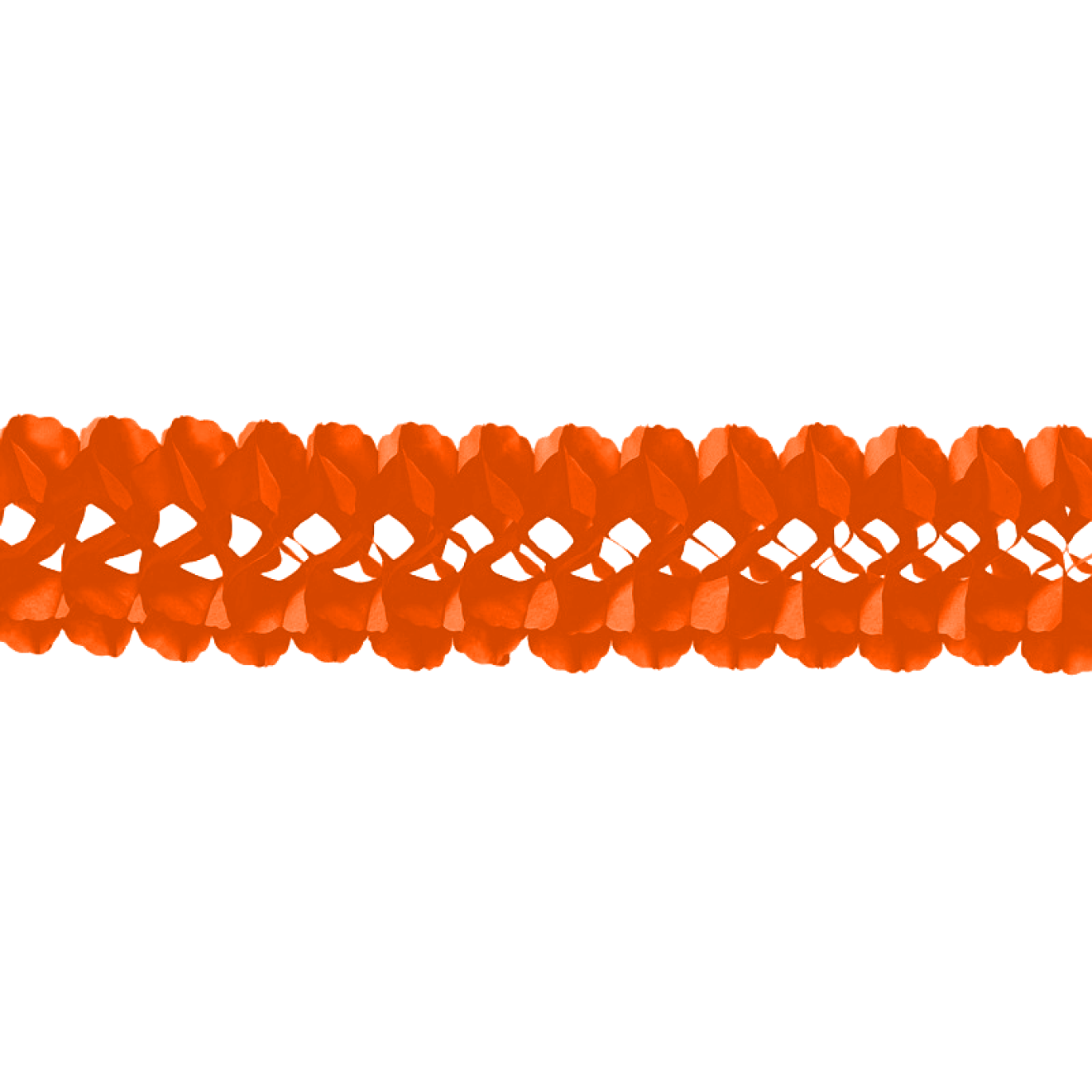 Papiergirlande Orange L: 4 m B: 16 cm