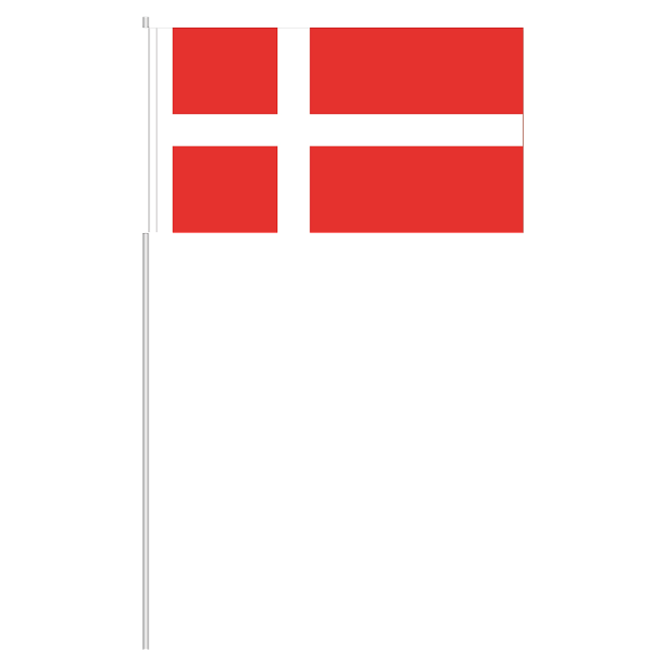 Papierfahnen Dänemark Papierfähnchen Flagge Fahne 