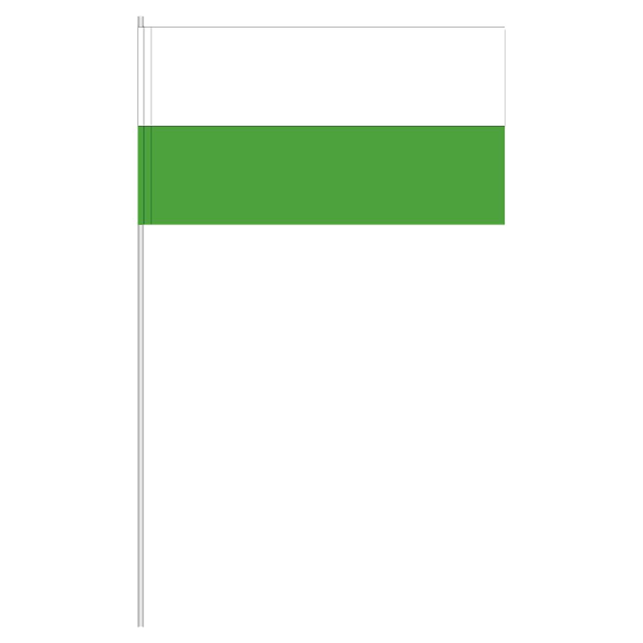 Papierfähnchen grün weiß Papierfahnen Fahne Flagge 