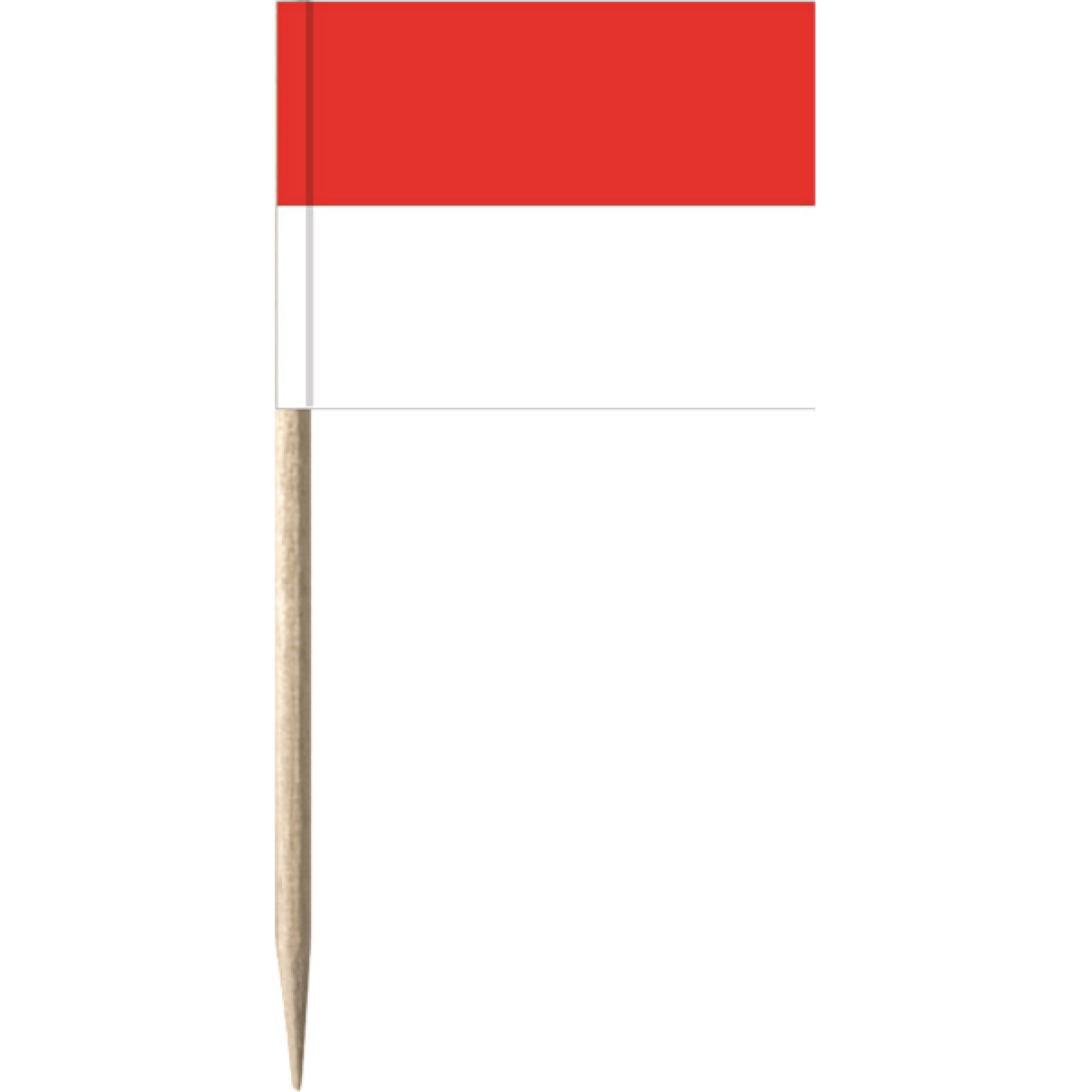 Flaggenpicker / Käsepicker Rot & Weiß 50 Stück