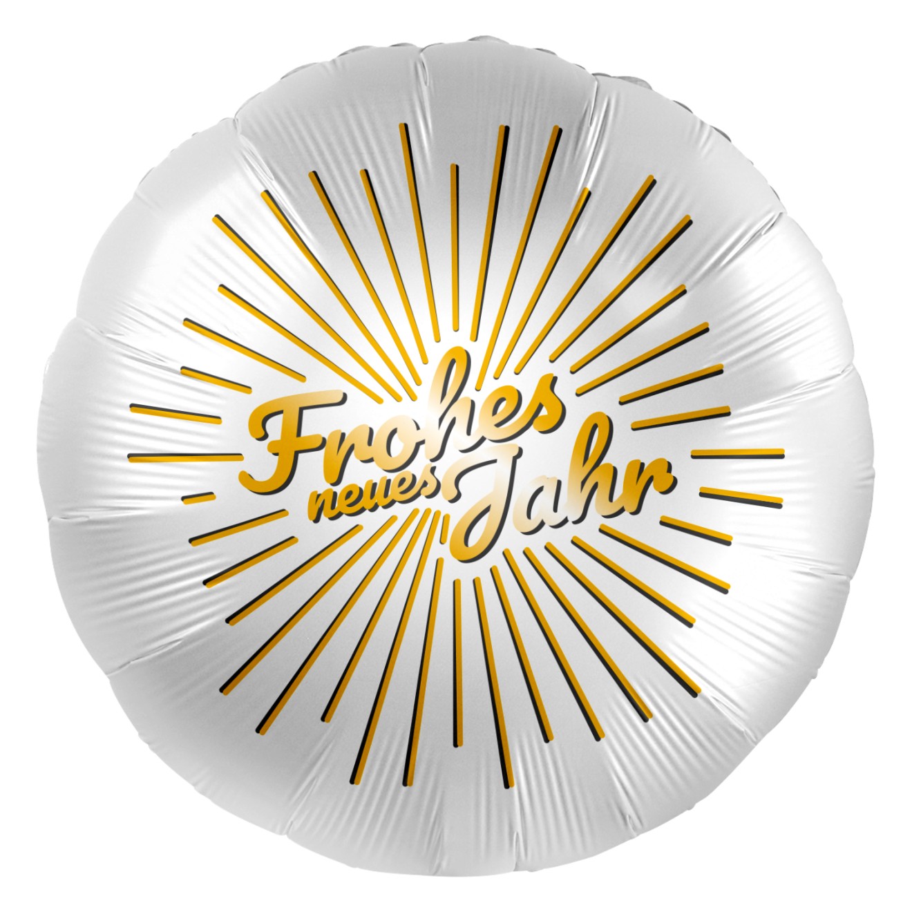 Folienballons Silvester - Frohes neues Jahr Gold Ø 45 cm
