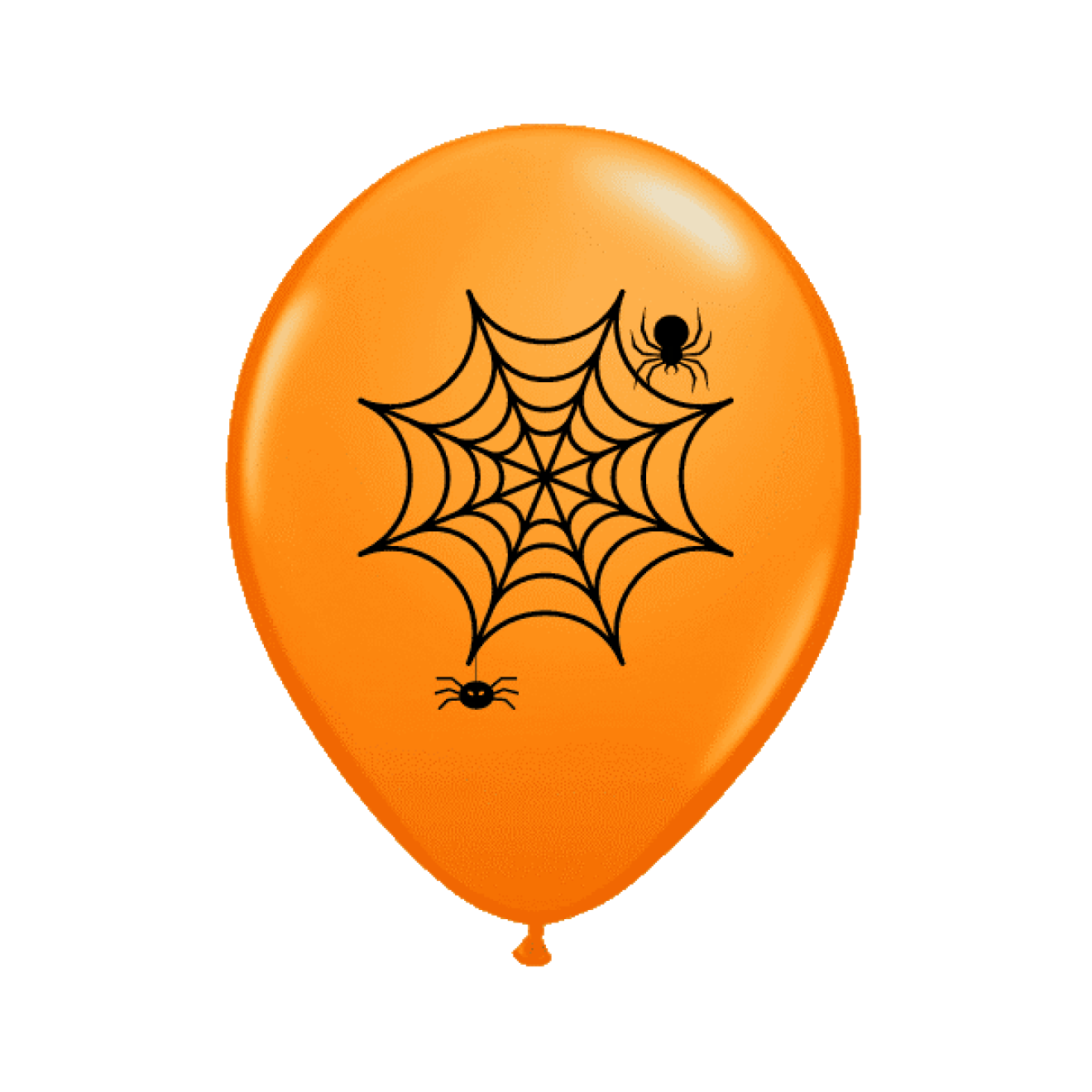 6 Luftballons Spinnen - Orange