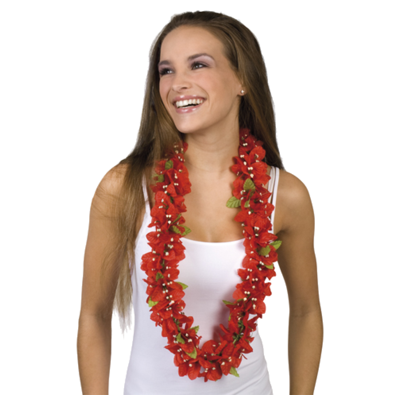 Hawaii-Kette - Kiki (Rote Blumen)