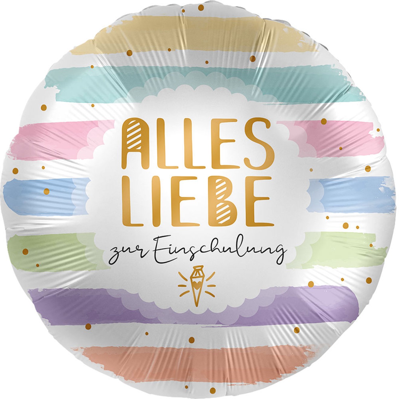 Folienballons Schulanfang - Alles Liebe (Soft) Ø 45 cm
