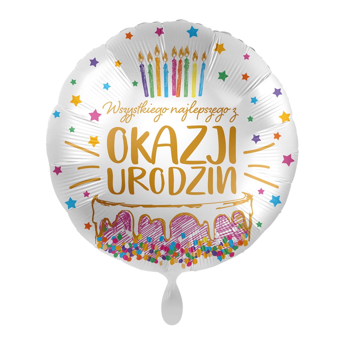 1 Balloon - Birthday Cake - POL