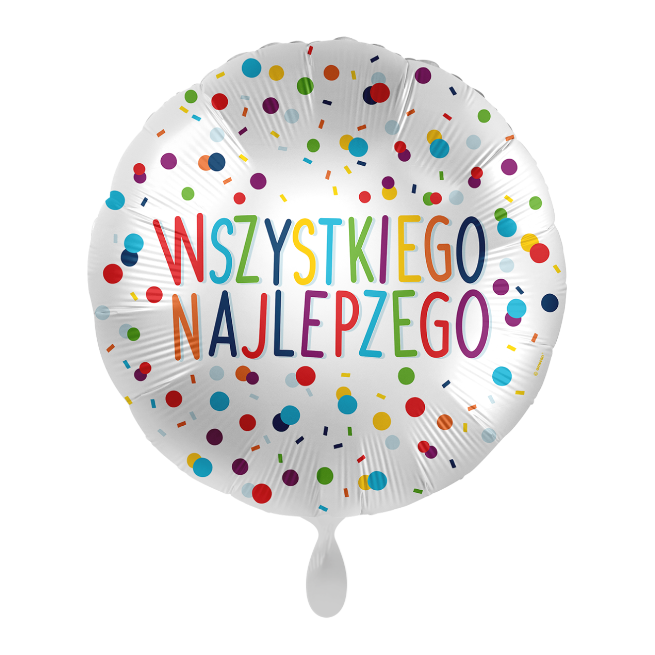 1 Balloon - Colorful Confetti Birthday - POL