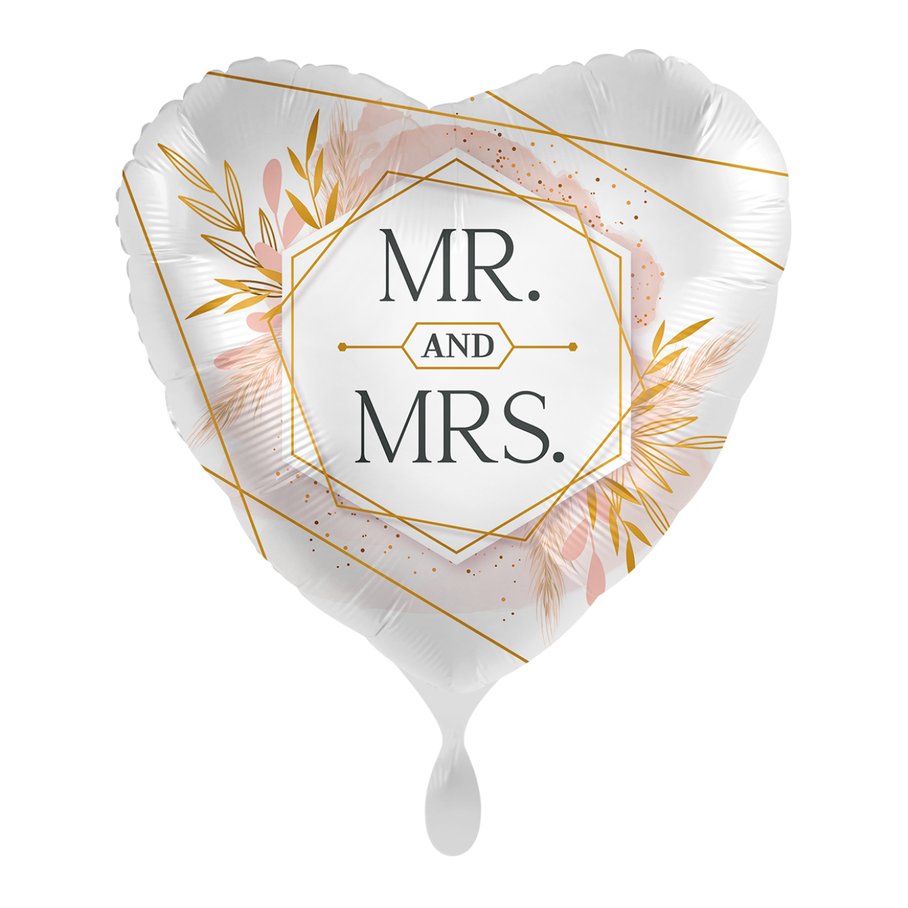 1 Balloon - Mr. & Mrs. Modern Blush - ENG