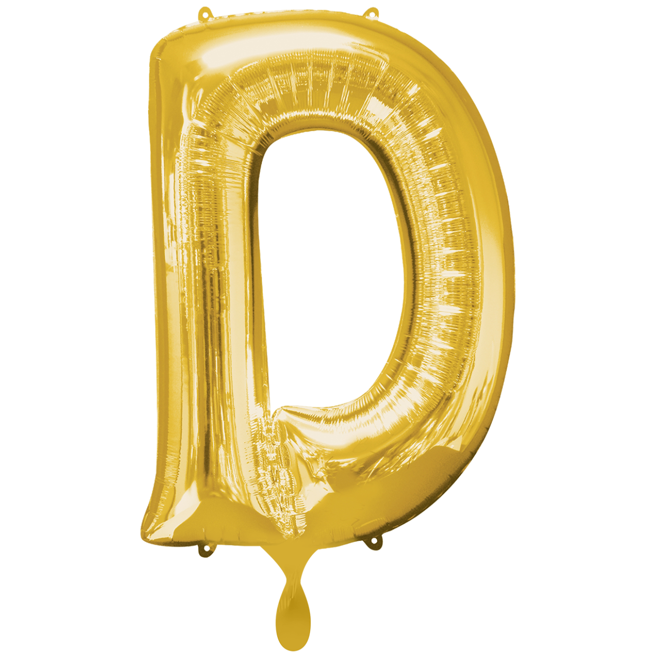 1 Balloon XXL - Buchstabe D - Gold