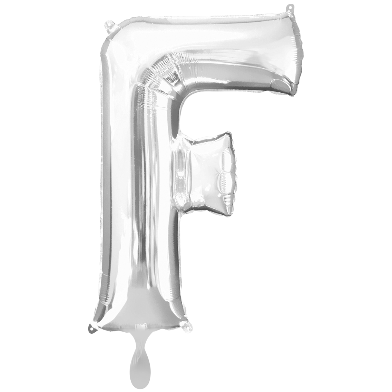 1 Balloon XXL - Buchstabe F - Silber