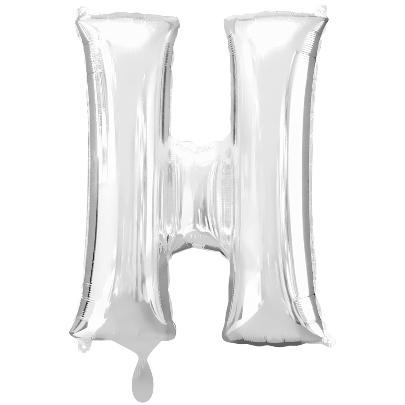 1 Balloon XXL - Buchstabe H - Silber