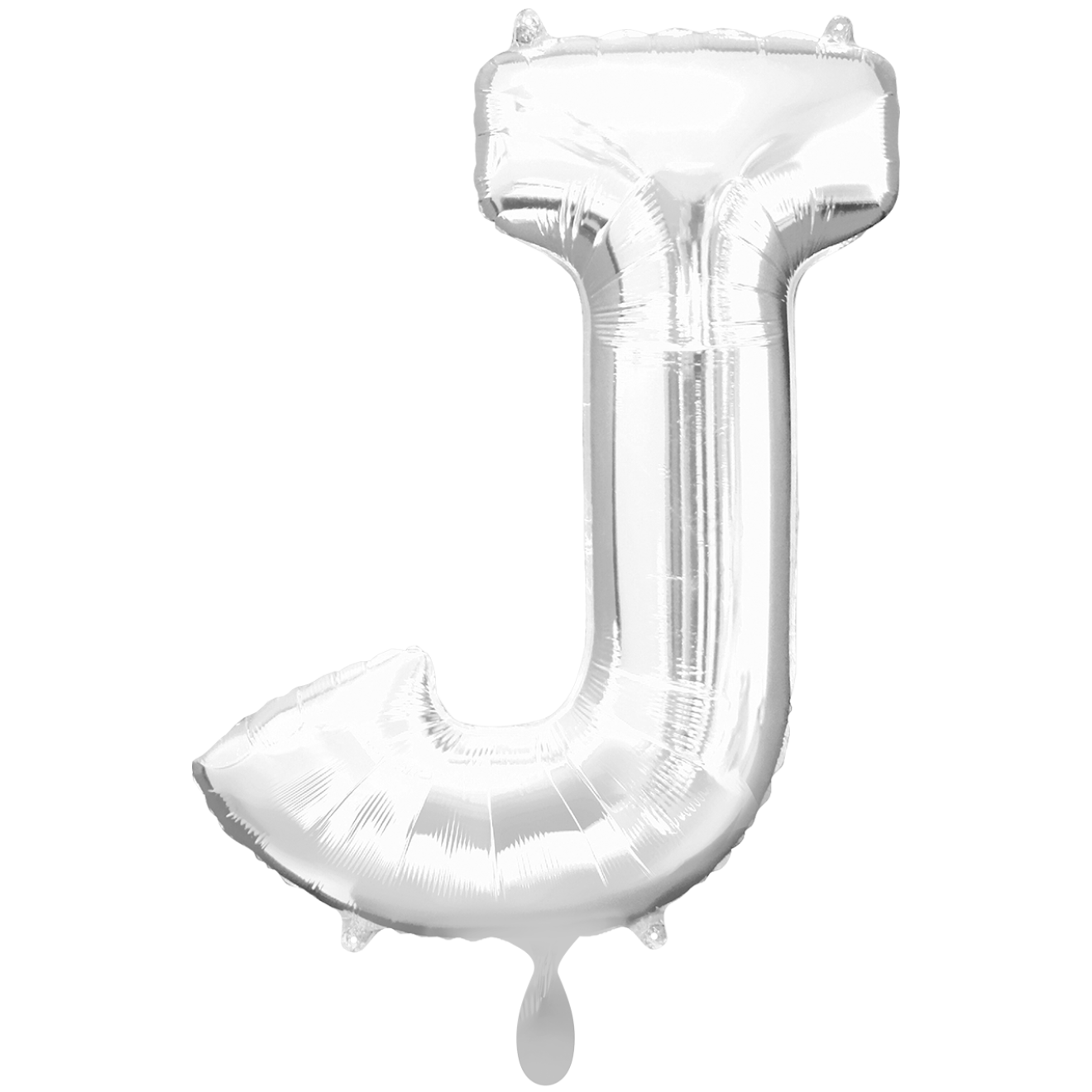 1 Balloon XXL - Buchstabe J - Silber
