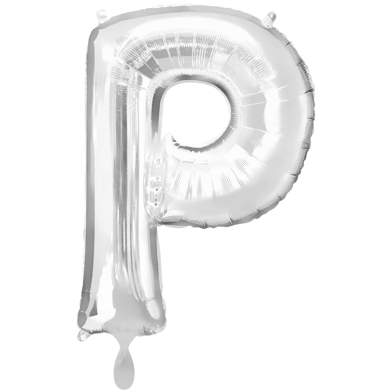 1 Balloon XXL - Buchstabe P - Silber