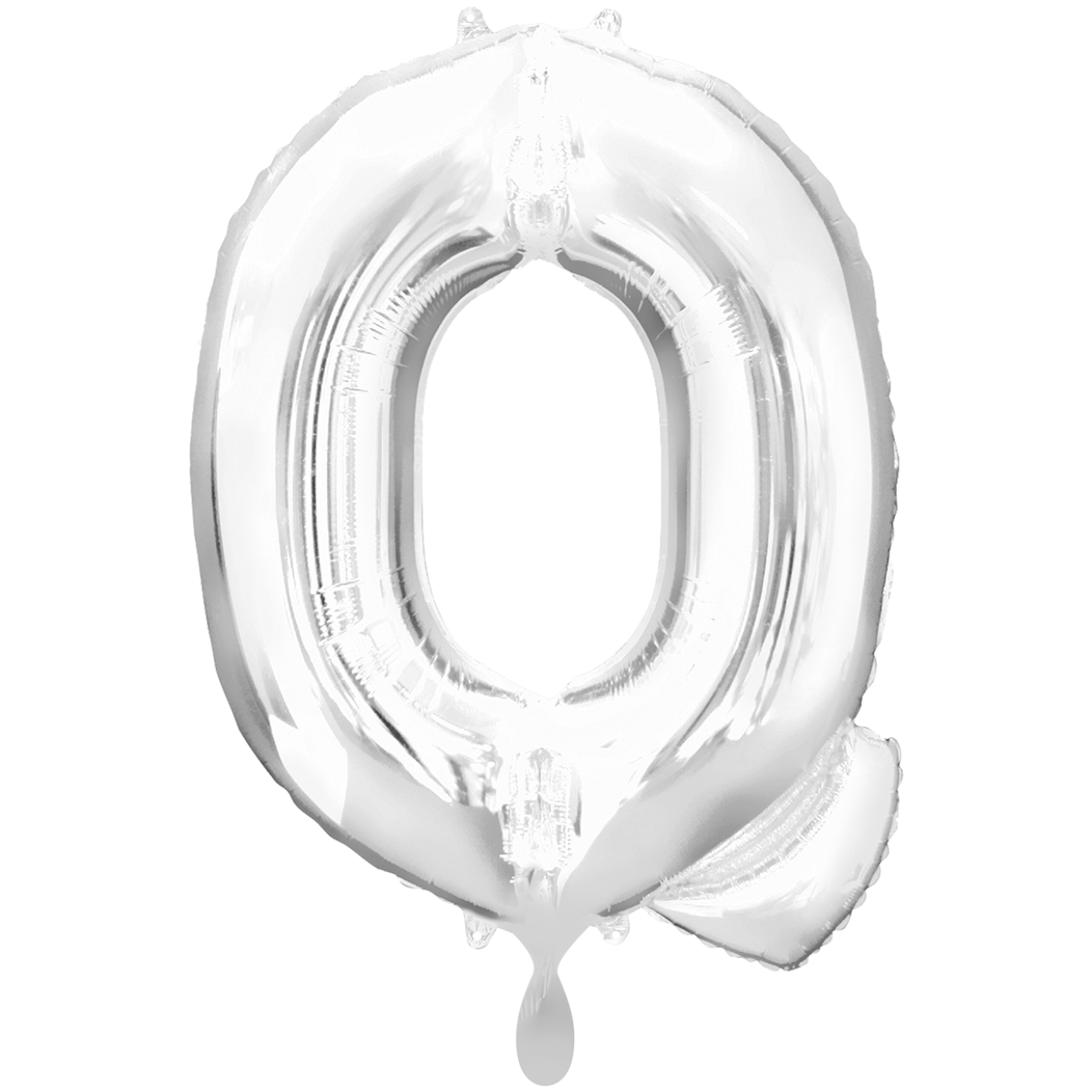 1 Balloon XXL - Buchstabe Q - Silber