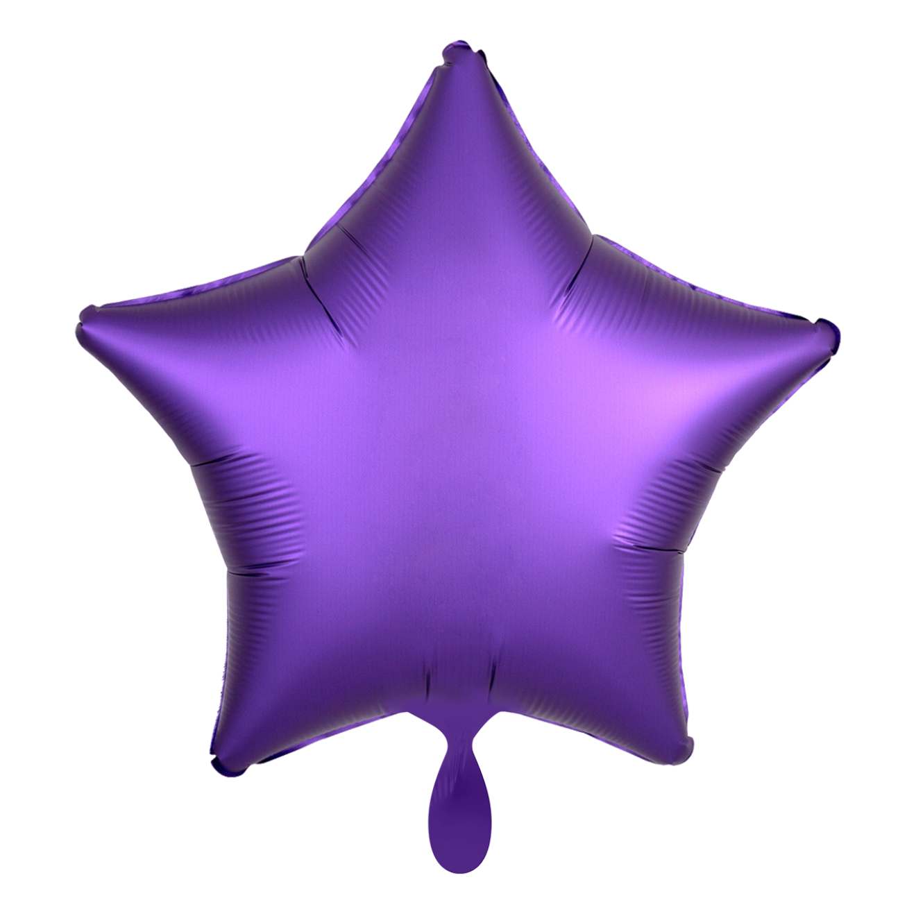 1 Balloon - Stern - Satin - Lila