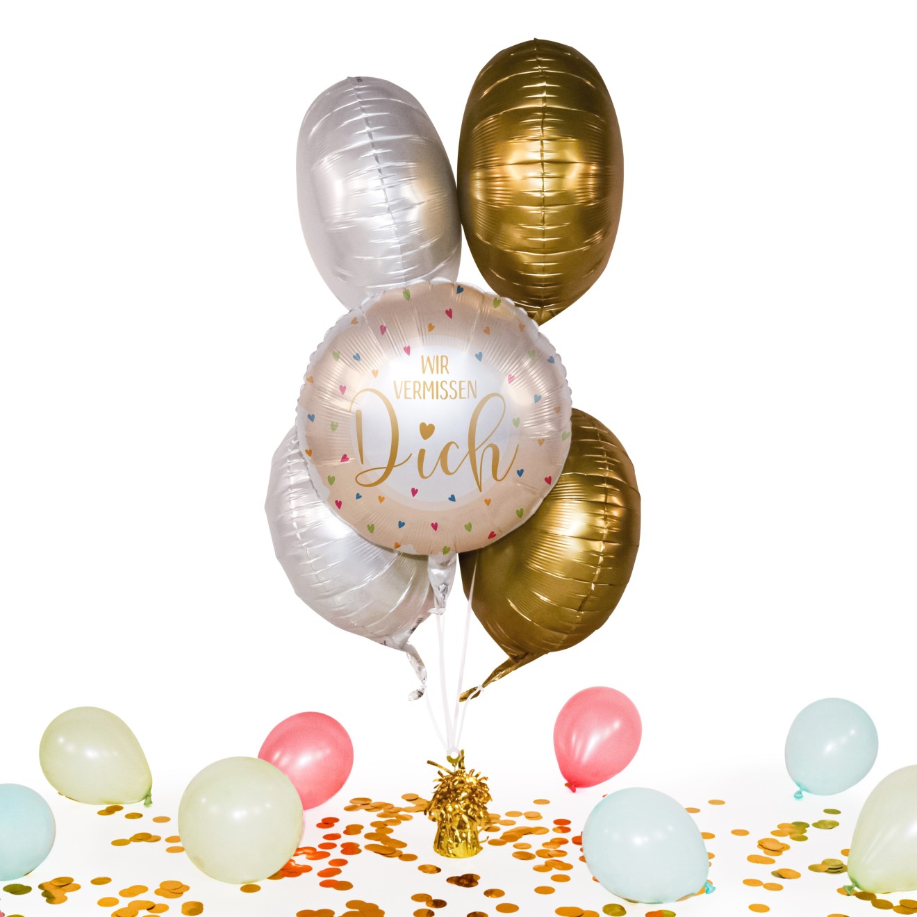 Heliumballon in a Box - Wir vermissen Dich