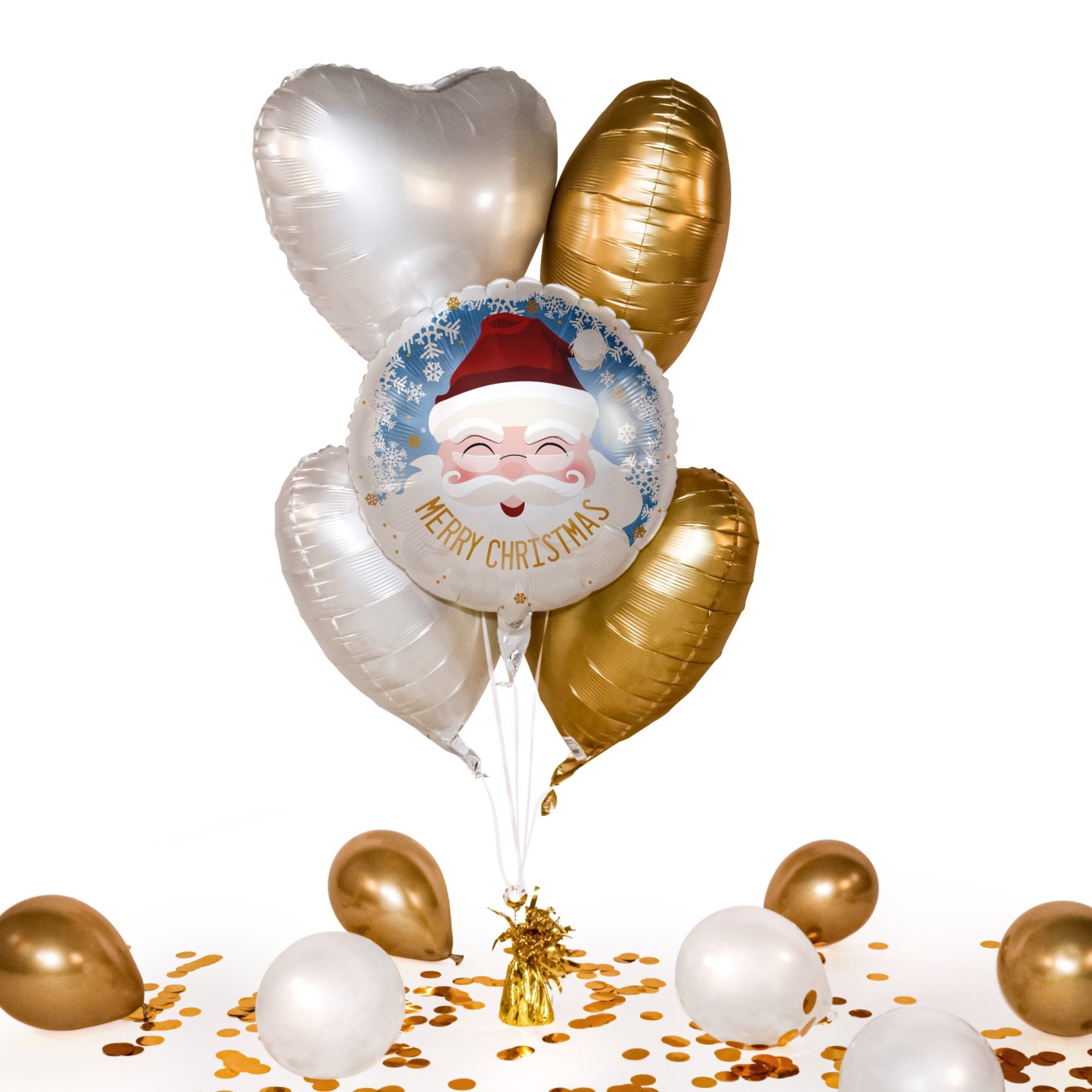 Heliumballon in a Box - Santa Merry Christmas