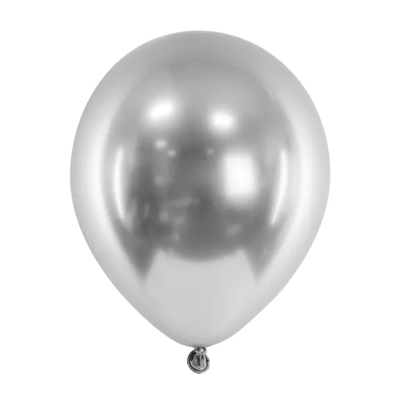 5 Luftballons - Ø 46 cm - Glossy - Silber