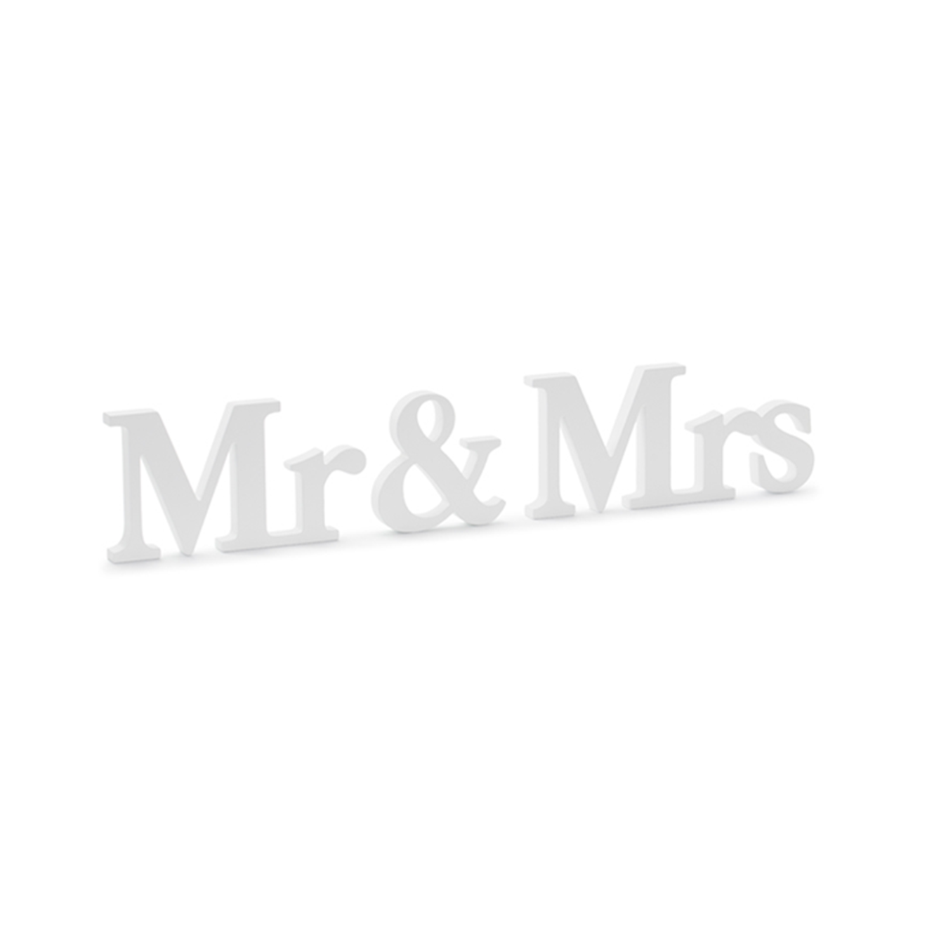 1 Holzdekoration - Mr & Mrs White
