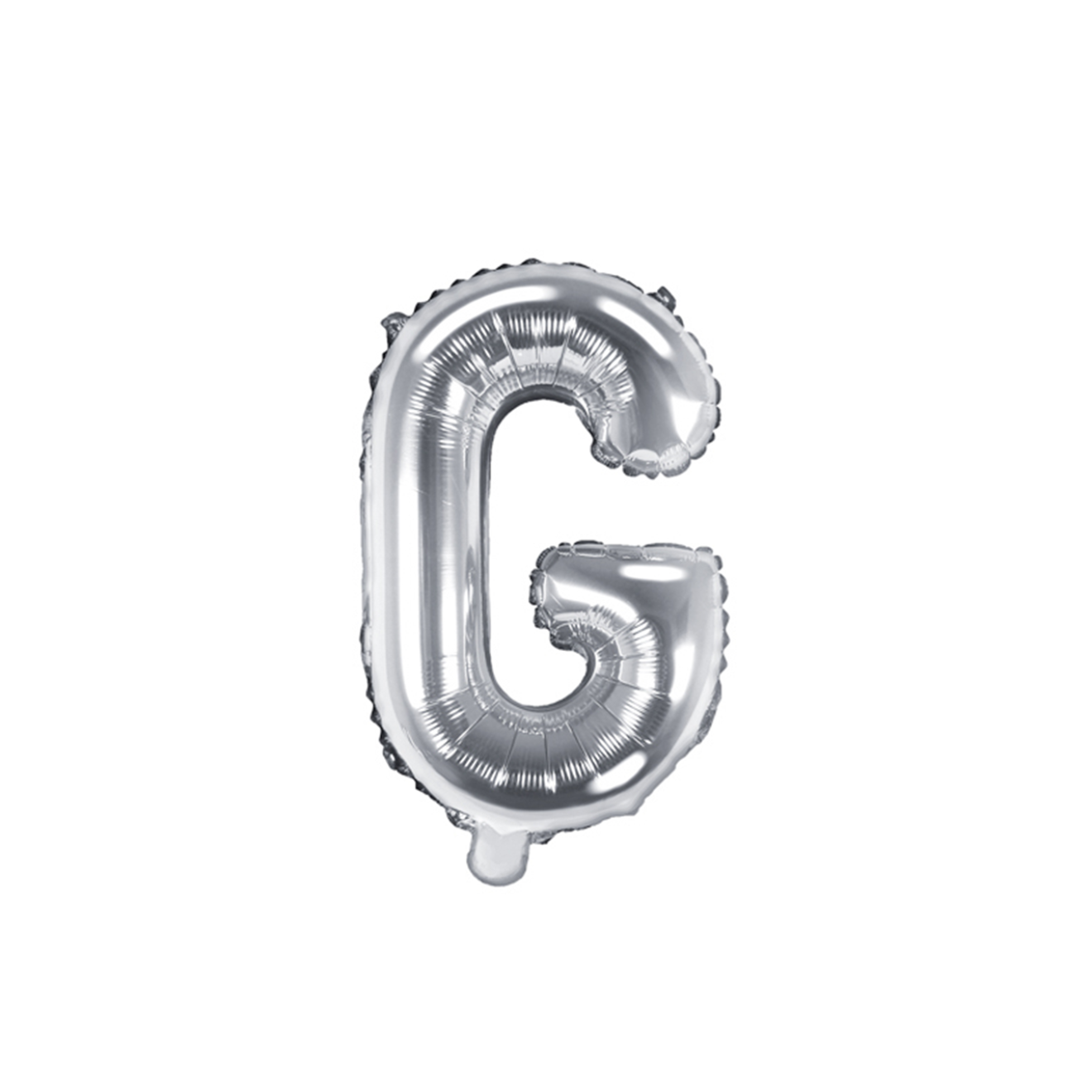 1 Ballon XS - Buchstabe G - Silber