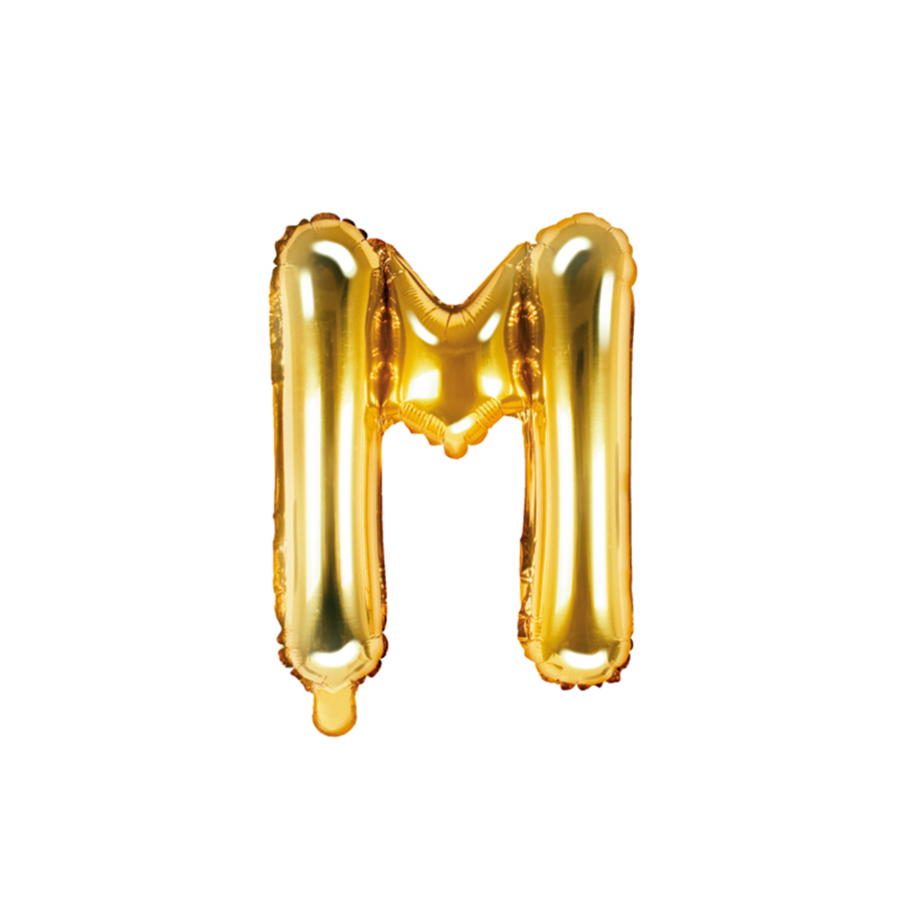 1 Ballon XS - Buchstabe M - Gold