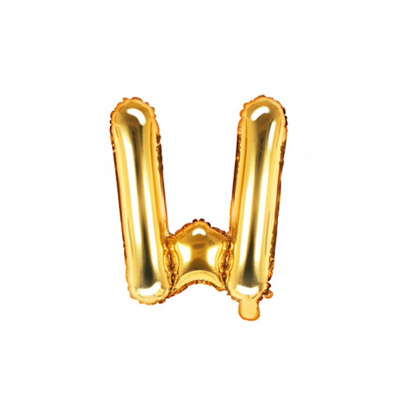 1 Ballon XS - Buchstabe W - Gold