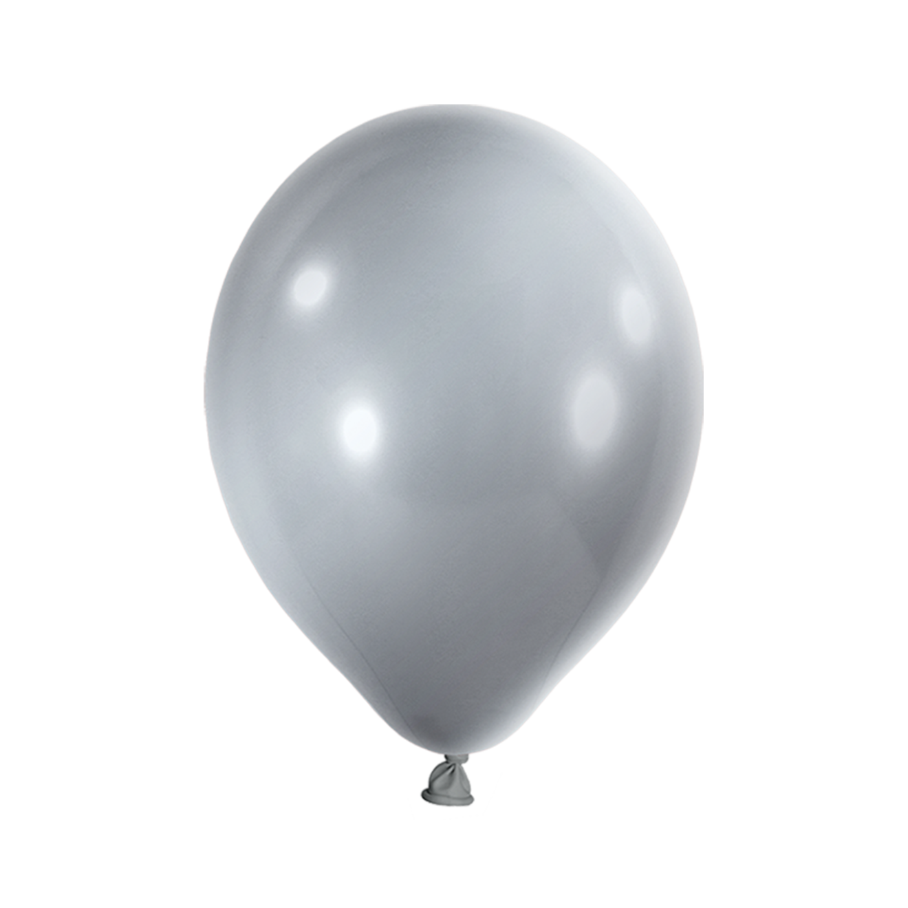 10 Luftballons - Ø 30cm - Metallic - Silber