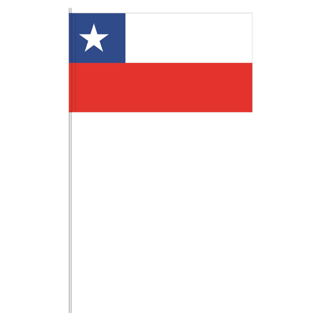 Papierfähnchen Chile Papierfahnen Fahne Flagge 