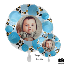 1 Ballon mit Foto - Baby Boy Leopard