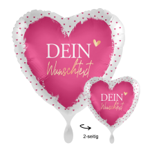 1 Ballon mit Text - With All My Heart