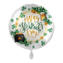 1 Balloon - Shamrock St. Patrick's Day - ENG