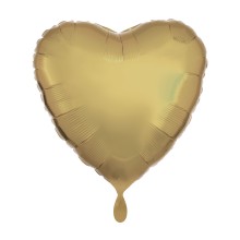 1 Balloon - Herz - Weißgold