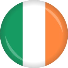 Button Irland Flagge Ø 50 mm