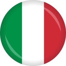 Button Italien Flagge Ø 50 mm