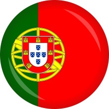 Button Portugal Flagge Ø 50 mm