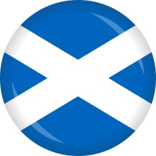 Button Schottland Flagge Ø 50 mm