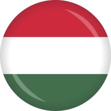 Button Ungarn Flagge Ø 50 mm