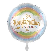Ballonpost Konfirmation - Regenbogen Ø 45 cm