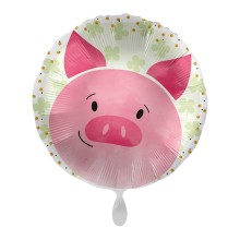 Folienballons - Schweinchen Ø 45 cm
