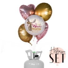 Helium Set - Cute Reindeer with Wine