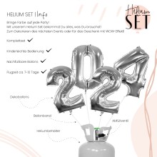 Helium-Set 2024 XXL - Silber